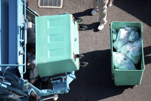 Recycling process of builders waste in Hoxton