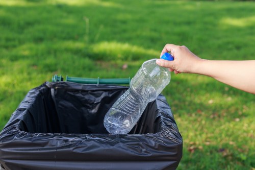 Recycling process in Hoxton's waste management